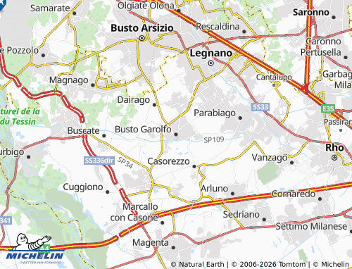 Carte MICHELIN Busto Garolfo - ViaMichelin