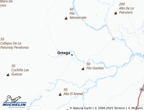 MICHELIN Ortega map - ViaMichelin