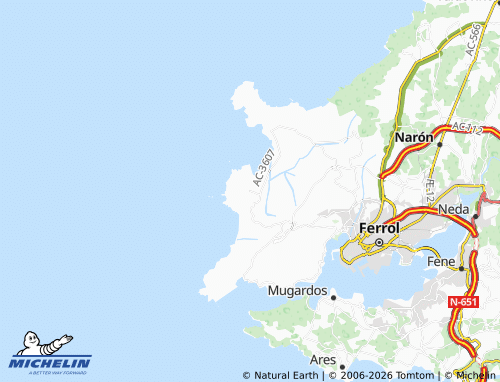 MICHELIN Vila da Area map - ViaMichelin