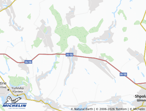 MICHELIN Kniazha map - ViaMichelin