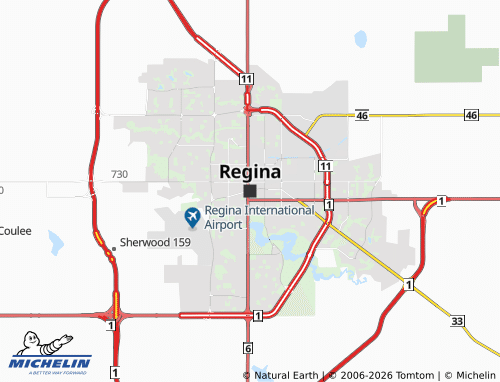 Carte MICHELIN Regina - ViaMichelin