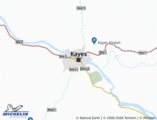 MICHELIN Kayes map - ViaMichelin