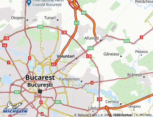 MICHELIN Voluntari map - ViaMichelin
