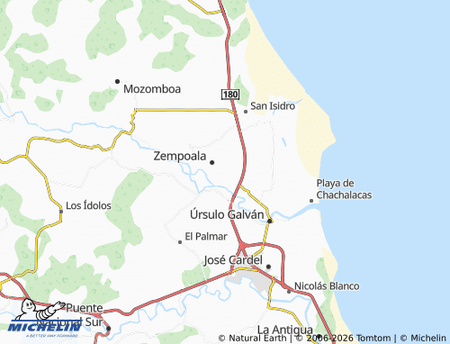 MICHELIN-Landkarte Xóchitl - ViaMichelin