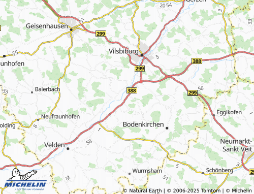 Mapa MICHELIN Trauterfing - ViaMichelin