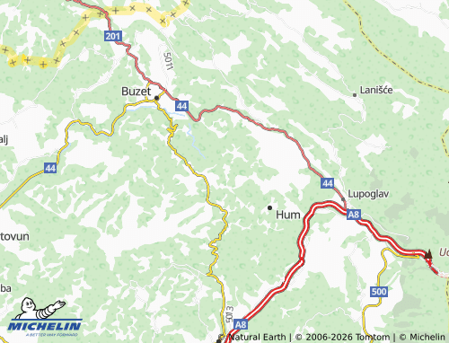 Carte MICHELIN Kotli - ViaMichelin