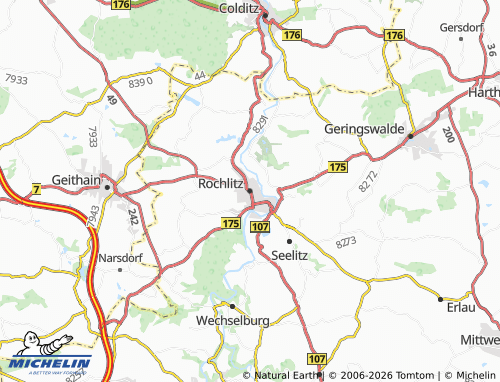 Mappa MICHELIN Rochlitz - ViaMichelin