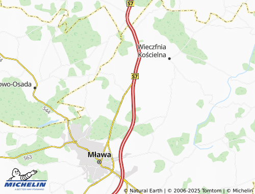 MICHELIN Uniszki Zawadzkie map - ViaMichelin