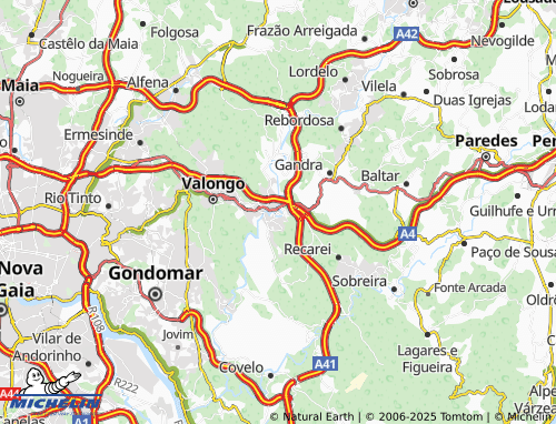 MICHELIN Campo map - ViaMichelin