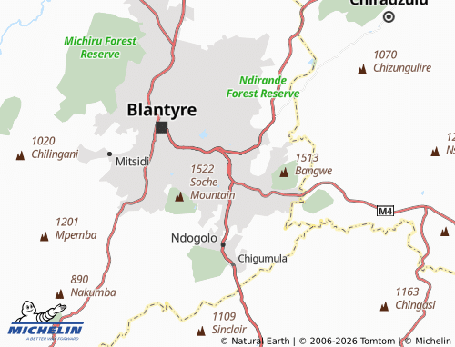 Mappa MICHELIN Chiwembe - ViaMichelin