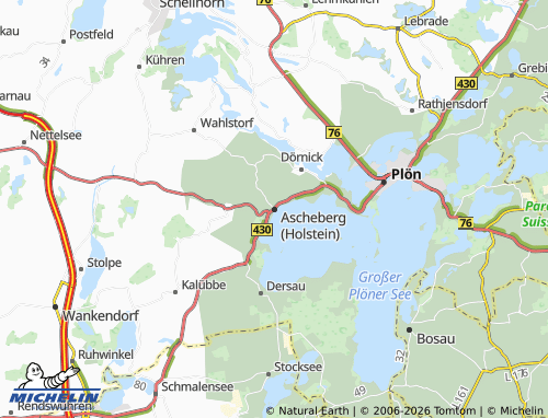 MICHELIN Ascheberg (Holstein) map - ViaMichelin