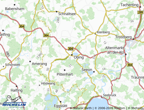 Mapa MICHELIN Obing - ViaMichelin