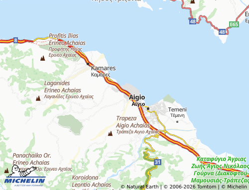 Carte MICHELIN Rododafni - ViaMichelin
