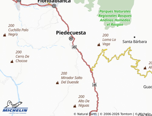 Carte MICHELIN El Volador - ViaMichelin