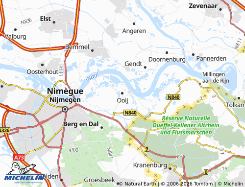 Carte MICHELIN Ooij - ViaMichelin