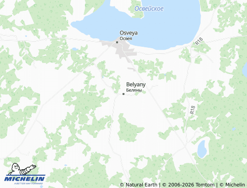 MICHELIN-Landkarte Belyany - ViaMichelin