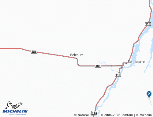 MICHELIN Belcourt map - ViaMichelin