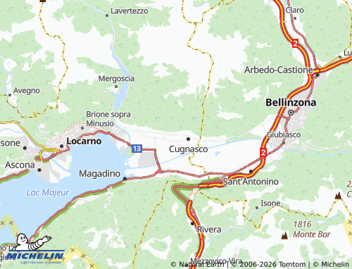 Mapa MICHELIN Agarone - ViaMichelin