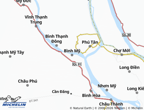 MICHELIN-Landkarte Bình Mỹ - ViaMichelin