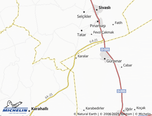 MICHELIN Karalar map - ViaMichelin