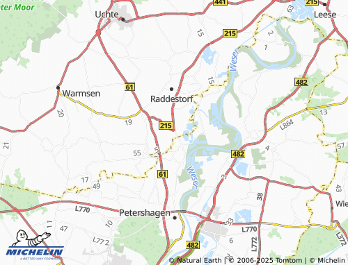MICHELIN Glissen map - ViaMichelin