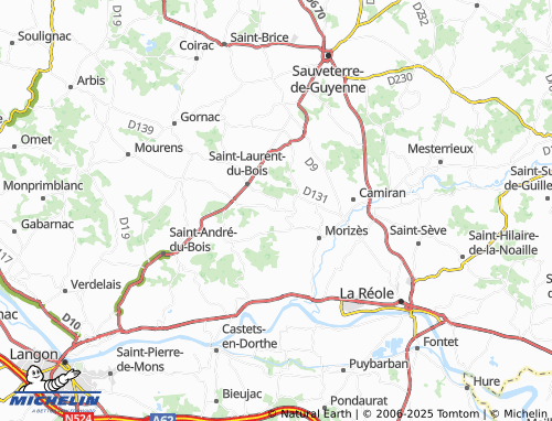 MICHELIN-Landkarte Saint-Laurent-du-Plan - ViaMichelin
