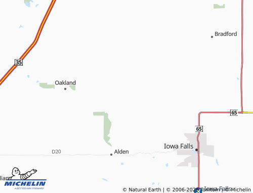Mapa MICHELIN Burdette - ViaMichelin