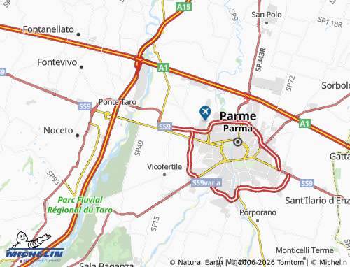 MICHELIN San Pancrazio map - ViaMichelin