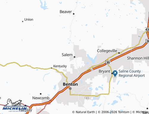 Mappa MICHELIN Salem - ViaMichelin