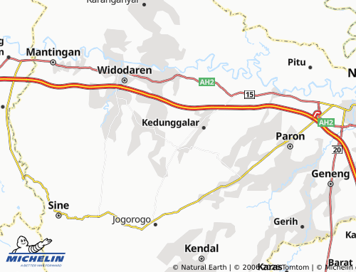 MICHELIN Jati Gembol map - ViaMichelin