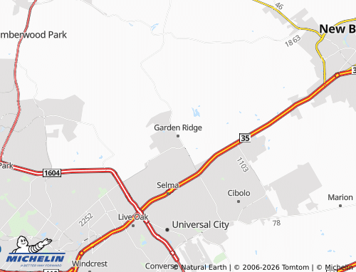 Mappa MICHELIN Garden Ridge - ViaMichelin