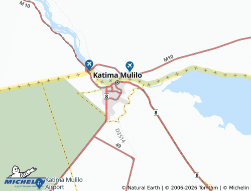 Mappa MICHELIN Katima Mulilo Extension 10 - ViaMichelin