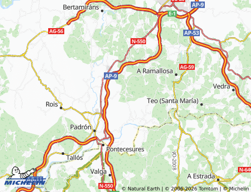 Mapa MICHELIN A Silva - ViaMichelin