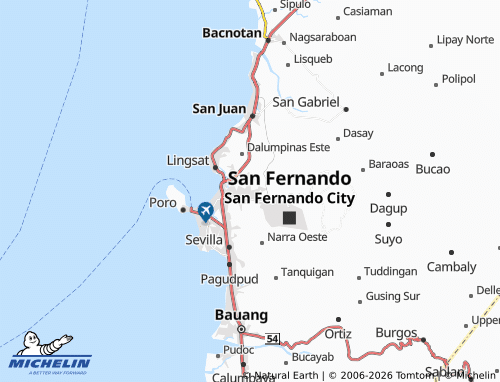 MICHELIN Dallangayan Este map - ViaMichelin