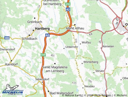 MICHELIN Unterrohr map - ViaMichelin