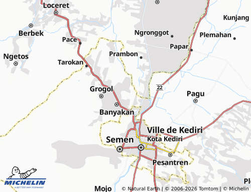 MICHELIN Sendang map - ViaMichelin