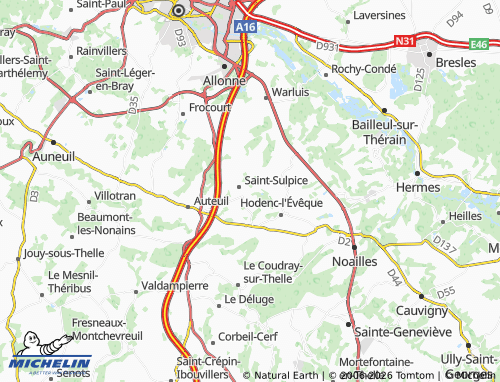 MICHELIN Crécy map - ViaMichelin