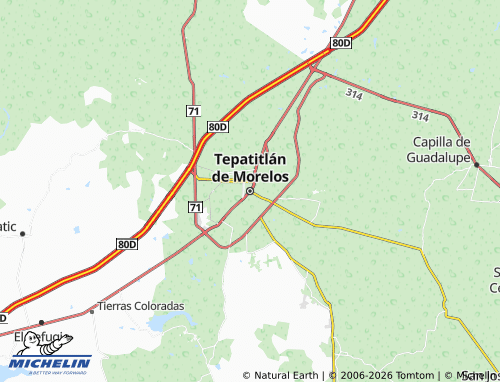 MICHELIN Tepatitlán de Morelos map - ViaMichelin