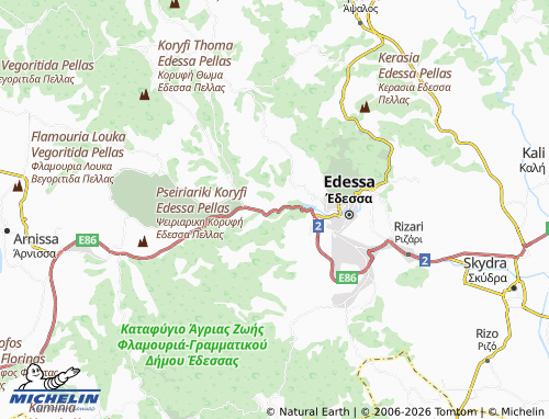 MICHELIN Agras map - ViaMichelin