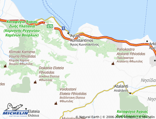 MICHELIN Agnanti map - ViaMichelin