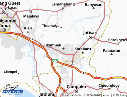 Carte MICHELIN Cikampek - ViaMichelin
