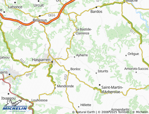 MICHELIN Ayherre map - ViaMichelin