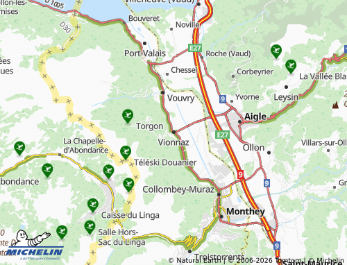 MICHELIN-Landkarte Vionnaz - ViaMichelin