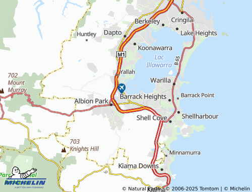 MICHELIN Albion Park Rail map - ViaMichelin