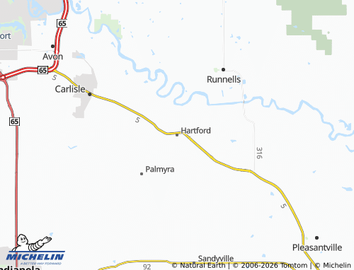 Carte MICHELIN Hartford - ViaMichelin