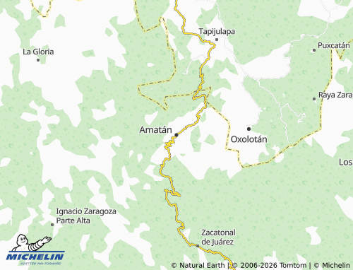 Mappa MICHELIN Amatán - ViaMichelin