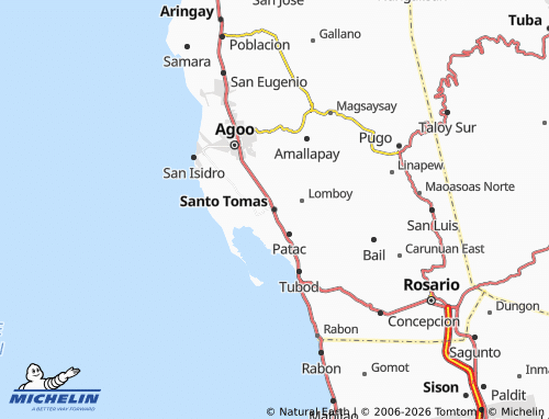 MICHELIN Santo Tomas map - ViaMichelin