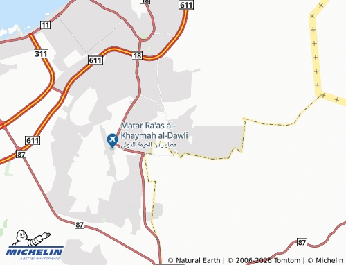 MICHELIN Um Sidira map - ViaMichelin