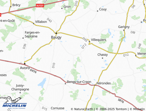 MICHELIN-Landkarte Saligny-le-Vif - ViaMichelin