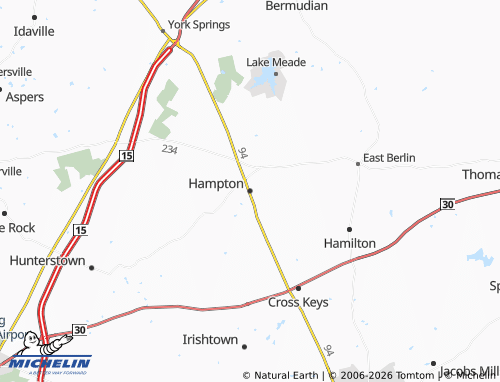 Kaart MICHELIN Hampton - ViaMichelin
